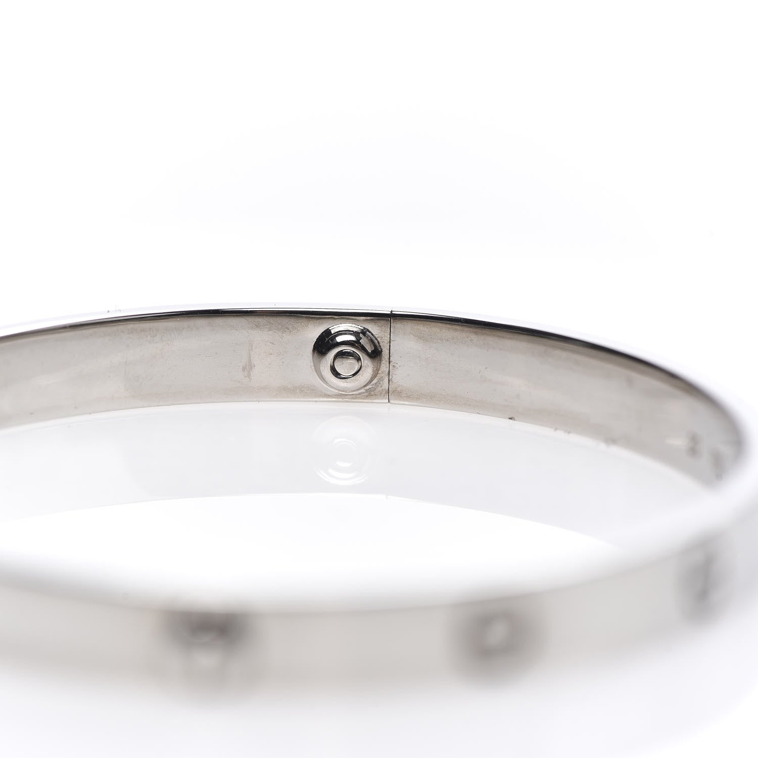 Cartier 18K White Gold LOVE Bracelet 20 6 of 6