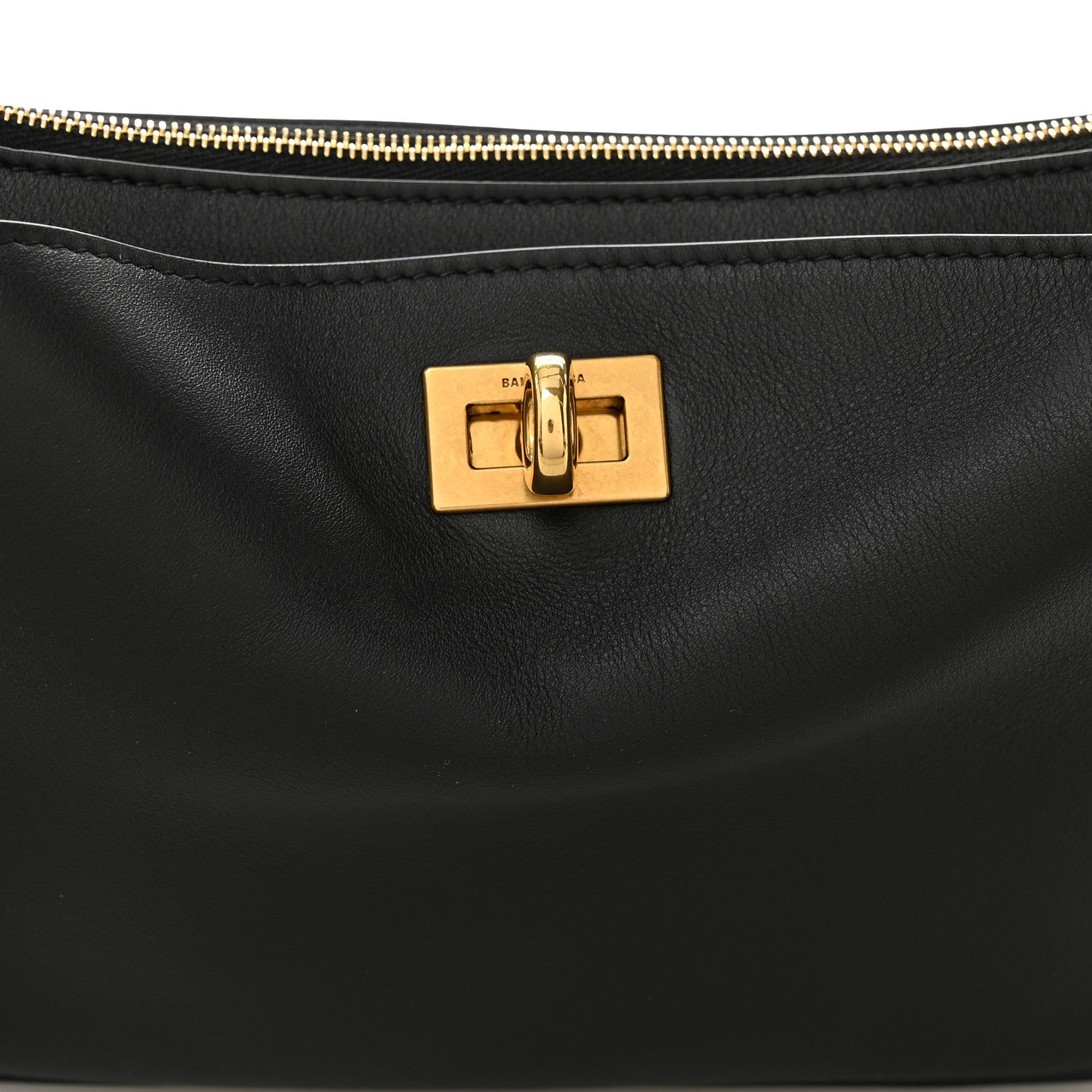 Balenciaga Natural Smooth Calfskin Rodeo Sling Pochette Black 8 of 10