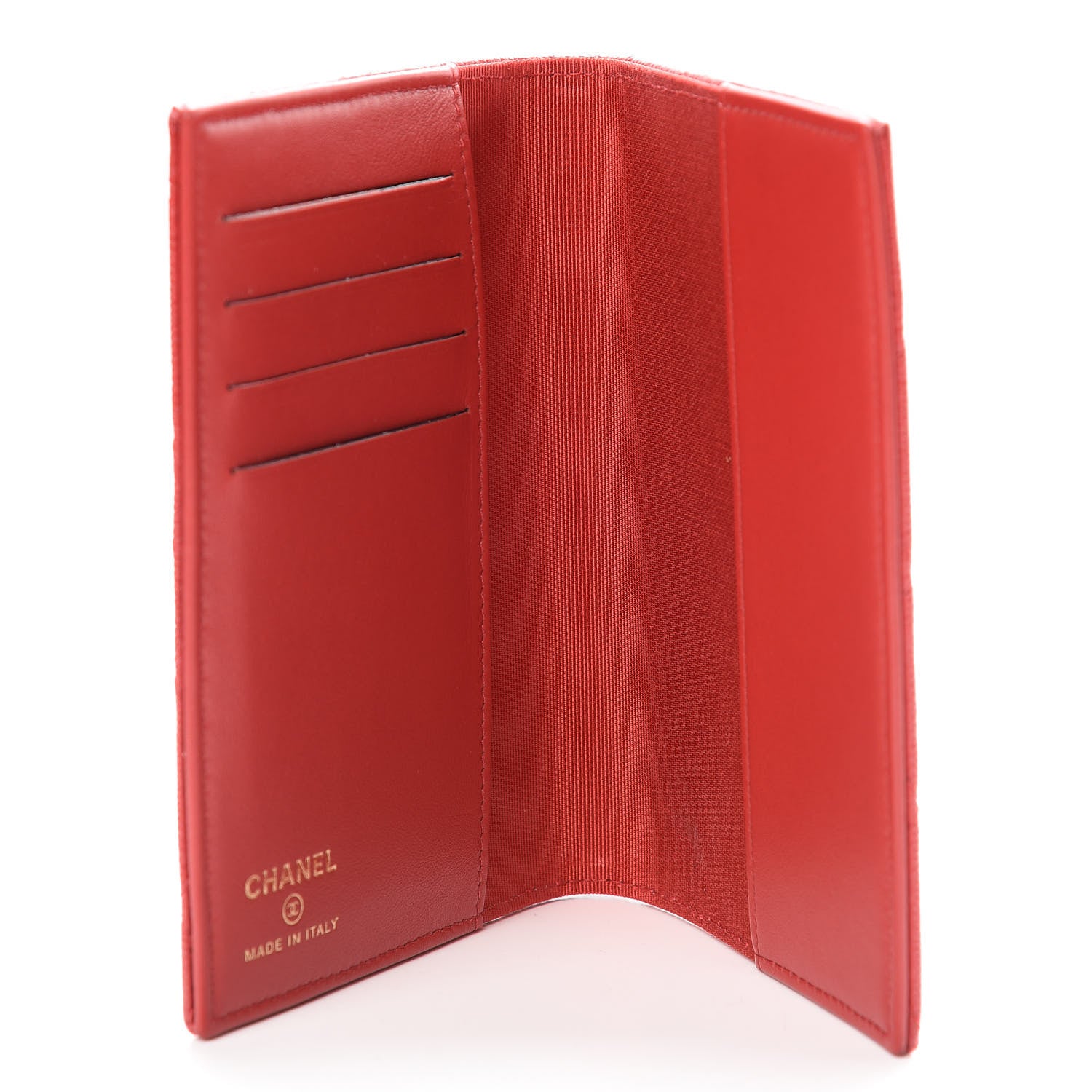 Chanel Caviar Quilted Passport Holder Red 5 of 8