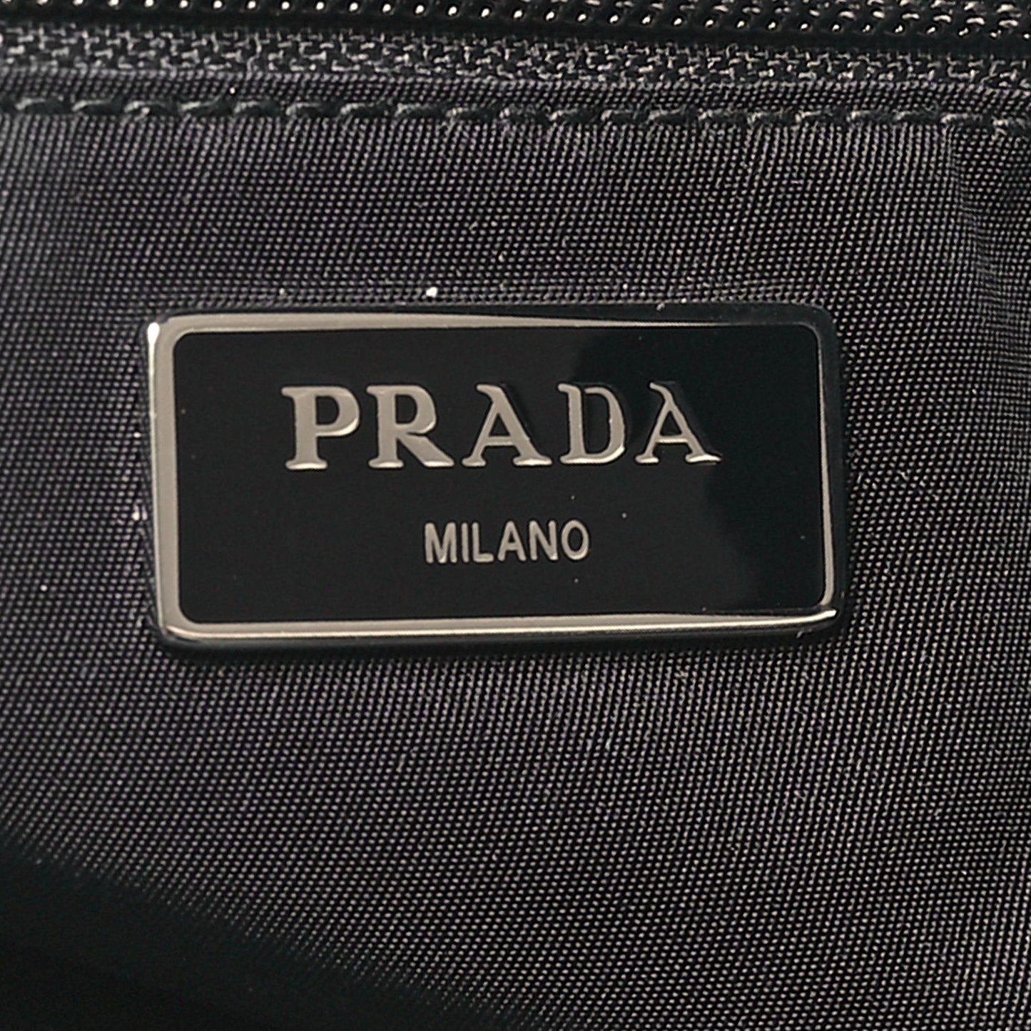 Tessuto Nylon Saffiano Belt Bag Black