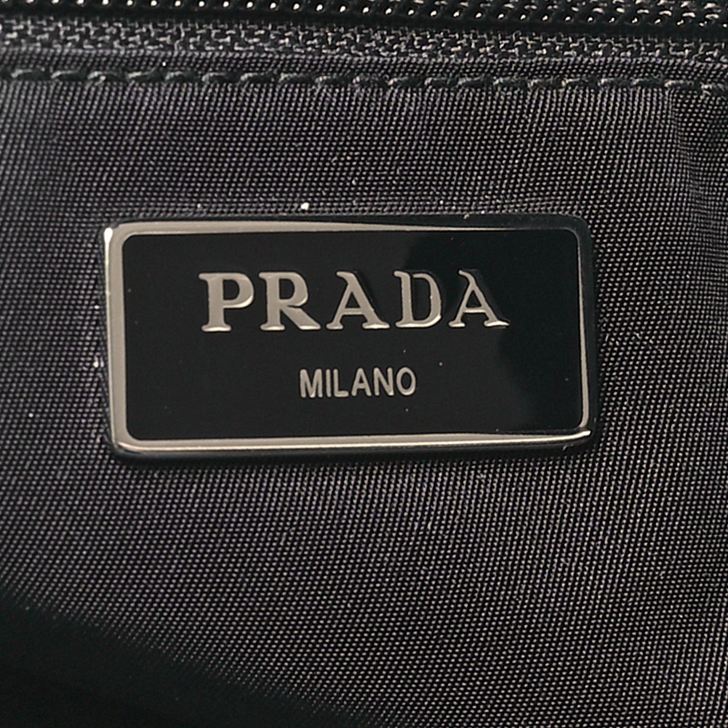 Prada Tessuto Nylon Saffiano Belt Bag Black 6 of 11
