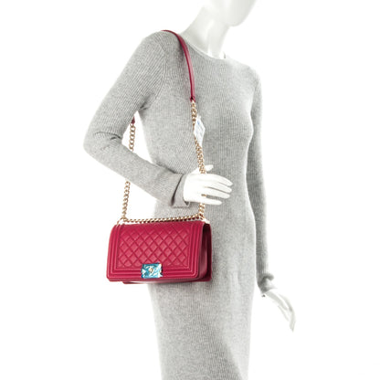 Chanel Caviar Quilted Medium Boy Flap Fuchsia 2 of 8