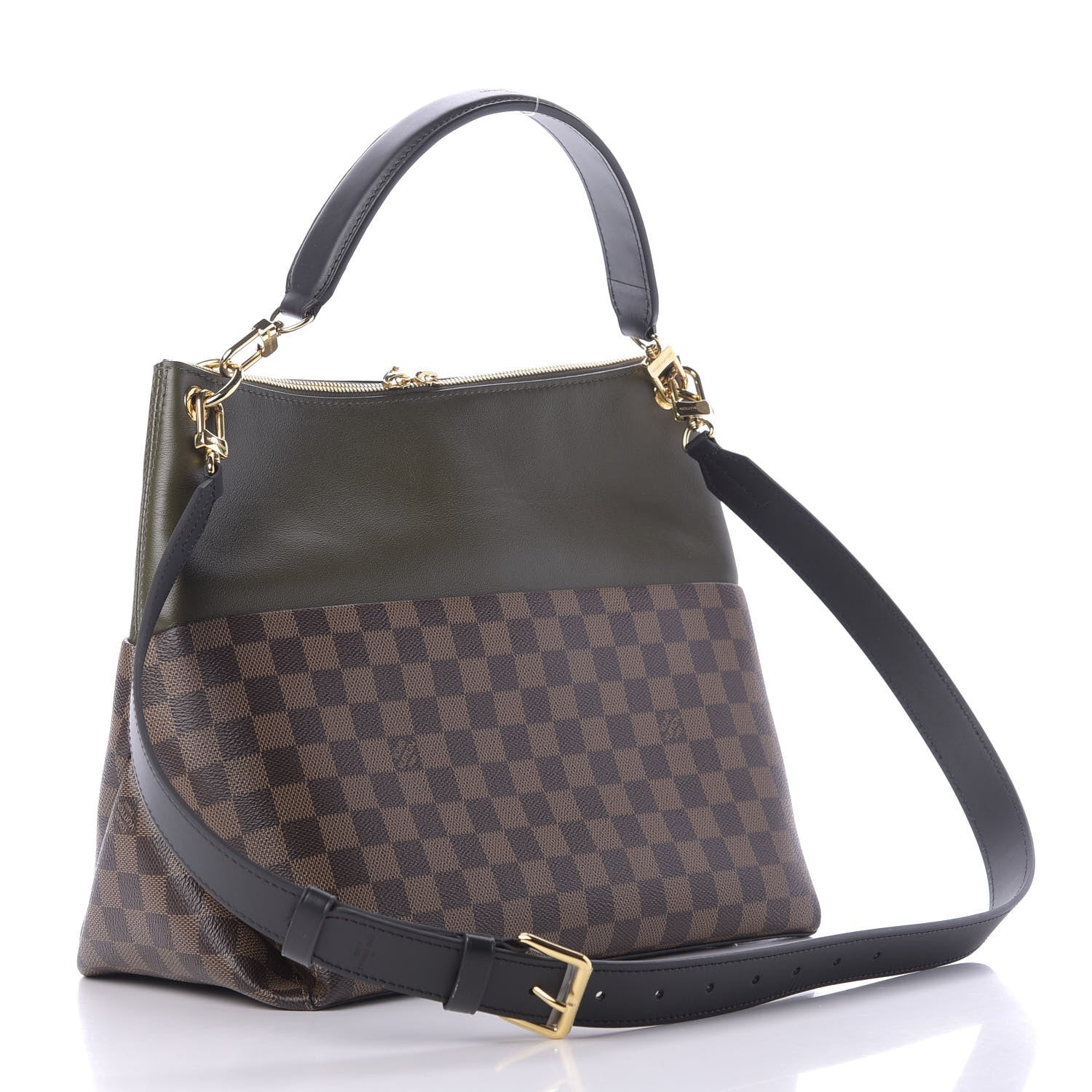 Louis Vuitton Damier Ebene Calfskin Maida Khaki 3 of 13