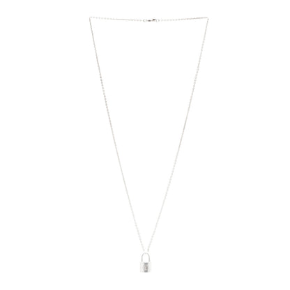 Louis Vuitton Sterling Silver Lockit Necklace 3 of 5