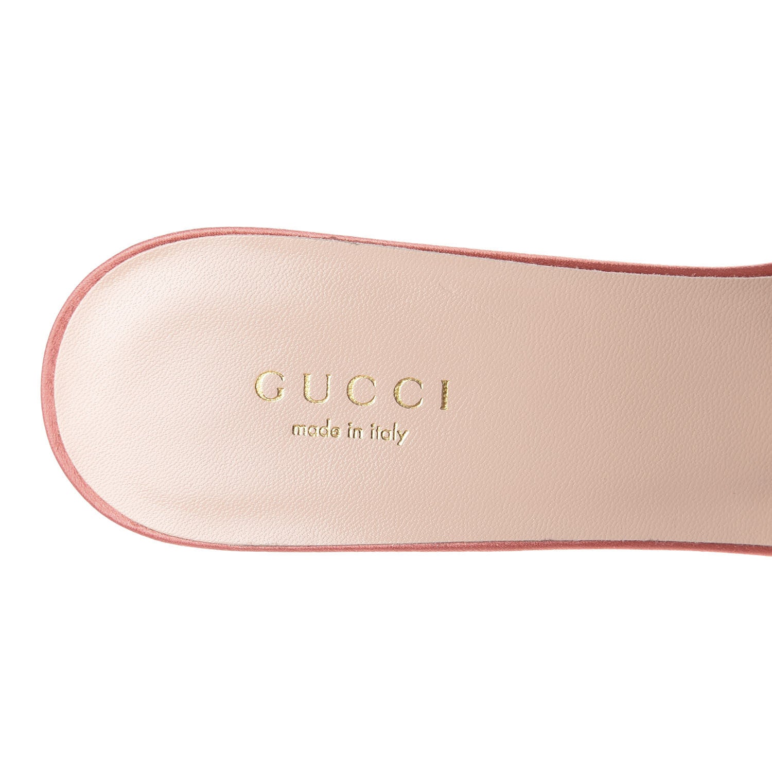 Gucci Tulle Ruffle Low Heel Slide Sandals 37.5 Peach White 9 of 10