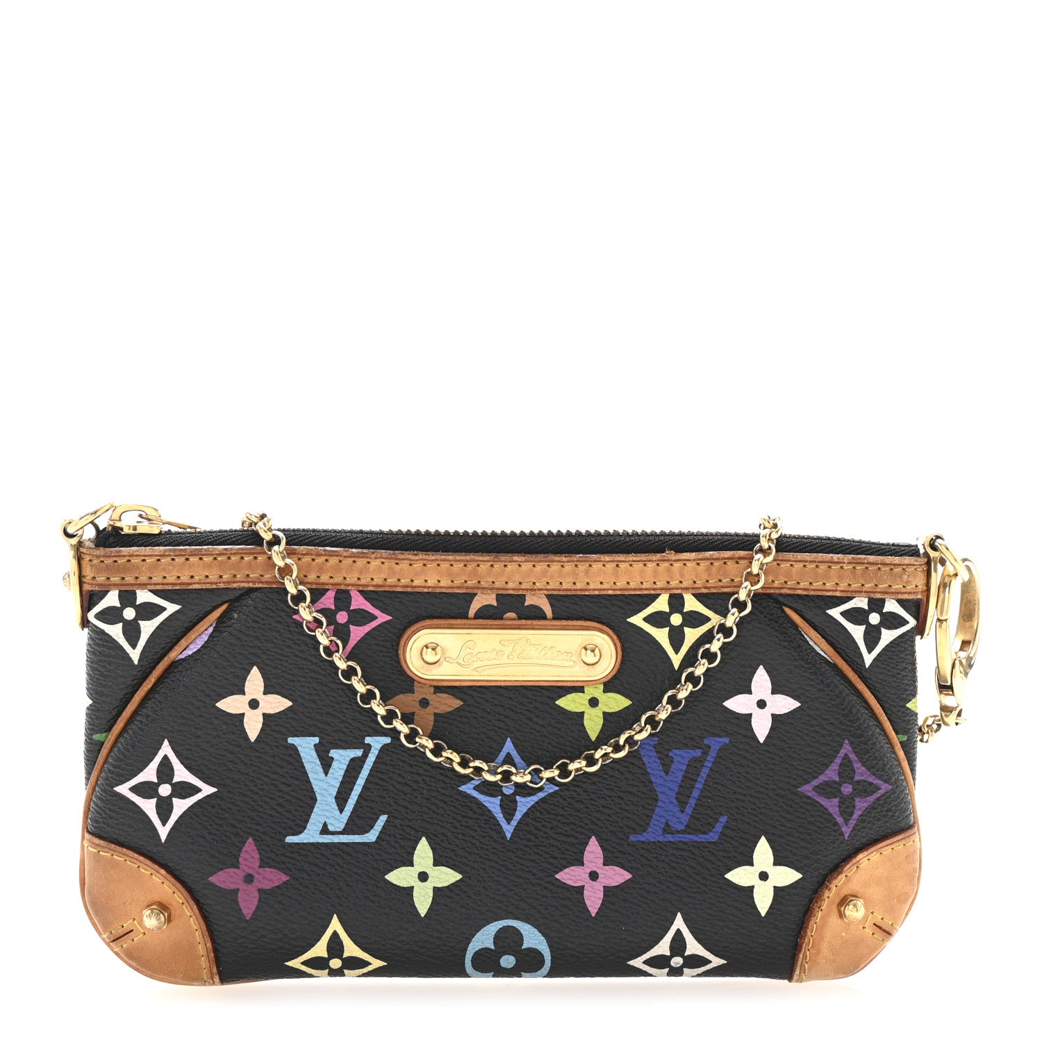 Louis Vuitton Monogram Multicolor Pochette Milla MM Black 1 of 9