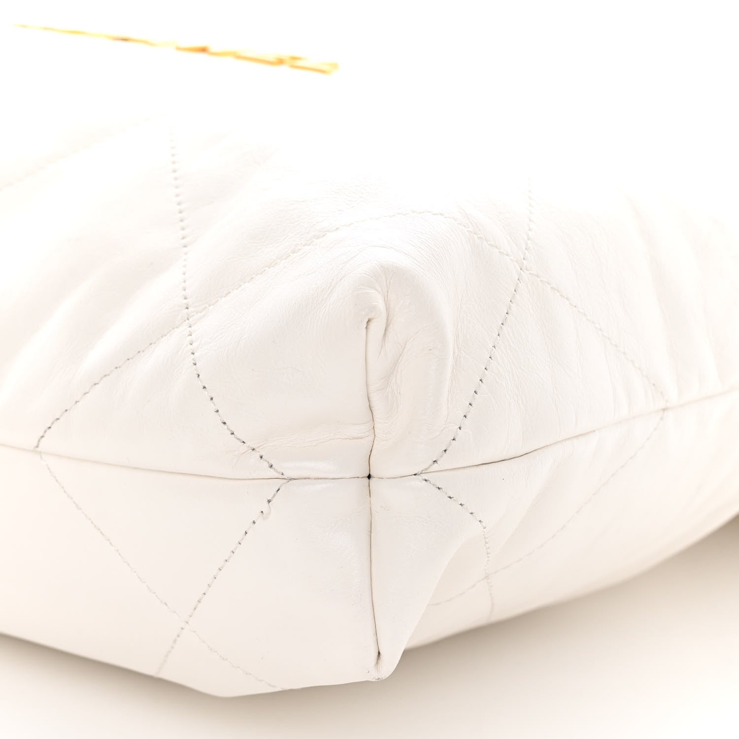 Chanel Shiny Calfskin Quilted Small Chanel 22 White 11 of 12