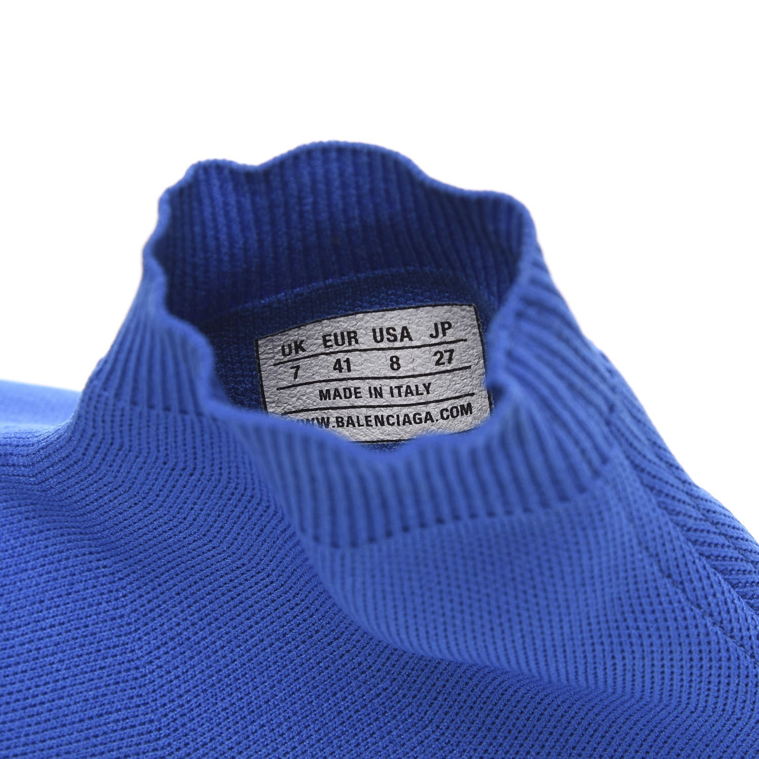Balenciaga Neoprene Knit Mens Speed Sneakers 41 Bleu 8 of 8