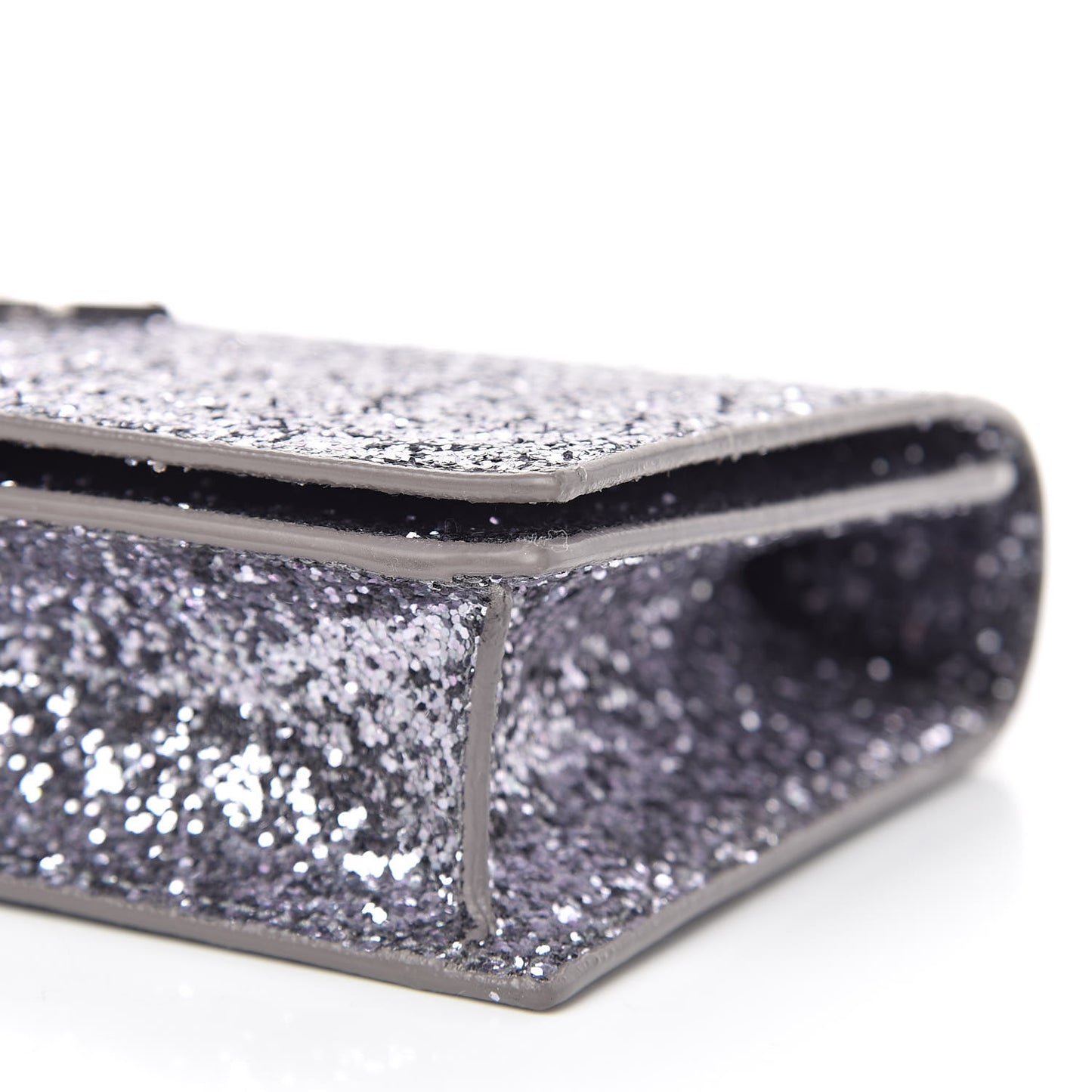 Glitter Classic Kate Monogram Clutch Sunset Grey