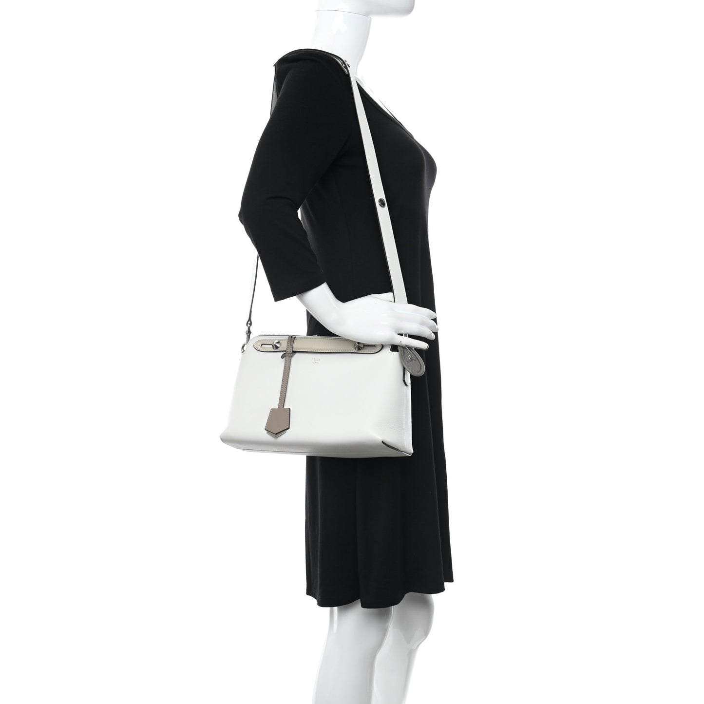 Vitello Dolce Medium By The Way Boston Bag White Dove