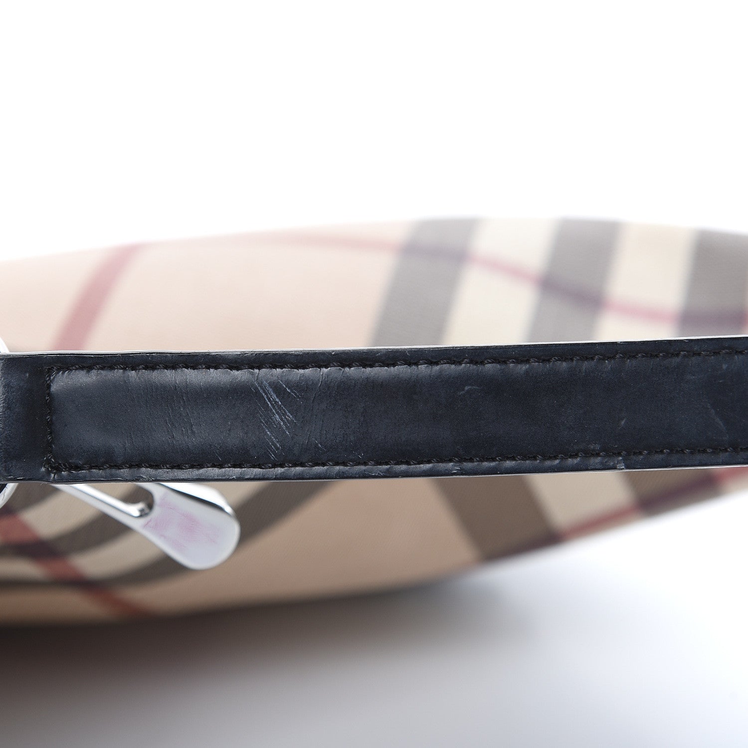 Burberry Supernova Check Buckle Hobo Black 17 of 19