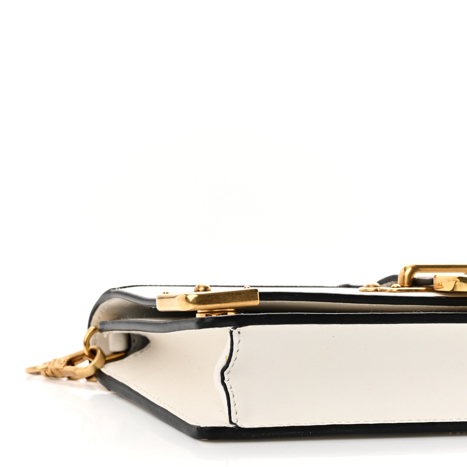 Prada City Calfskin Cahier Clutch With Chain White 8 of 9