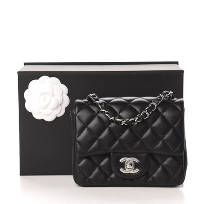 Chanel Lambskin Quilted Mini Square Flap Black 11 of 11