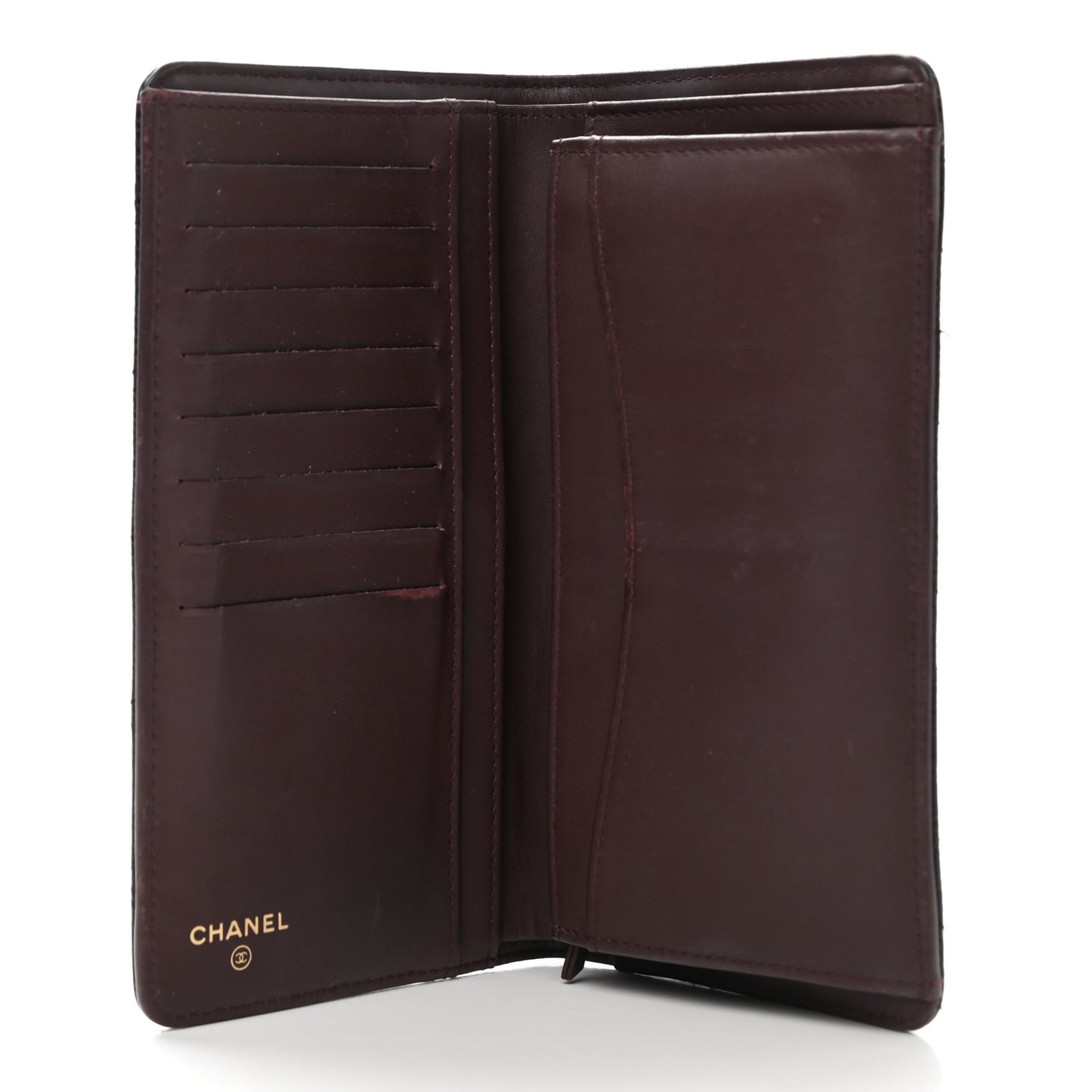 Caviar Quilted Yen Wallet Black