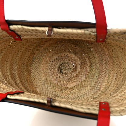 Christian Louboutin Woven Straw Loubishore Tote Beige 5 of 10