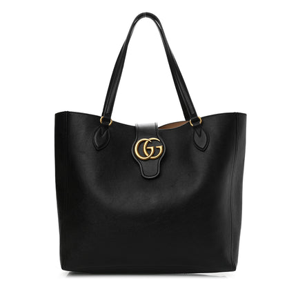 Gucci New Sakai Calfskin Lux Medium Dahlia Tote Black 3 of 14