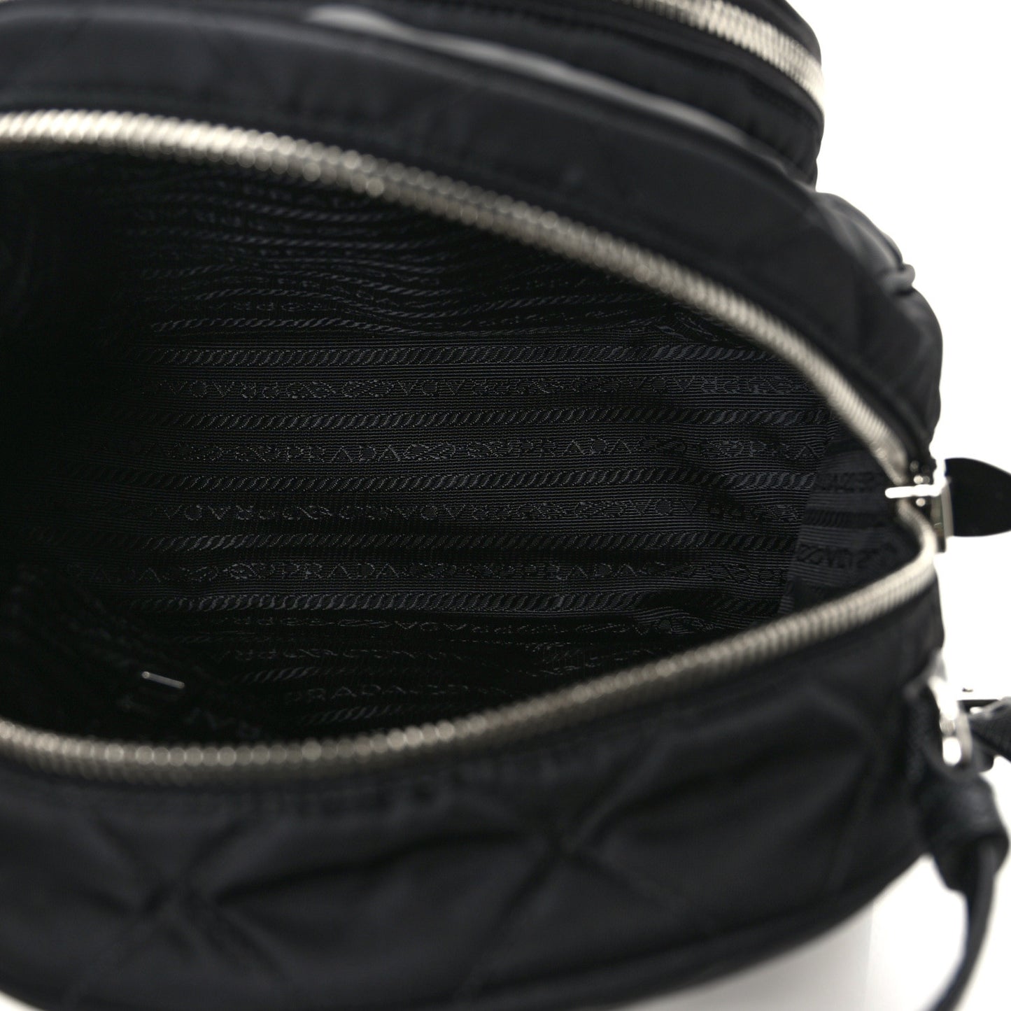 Nylon Tessuto Impuntu Quilted Backpack Black