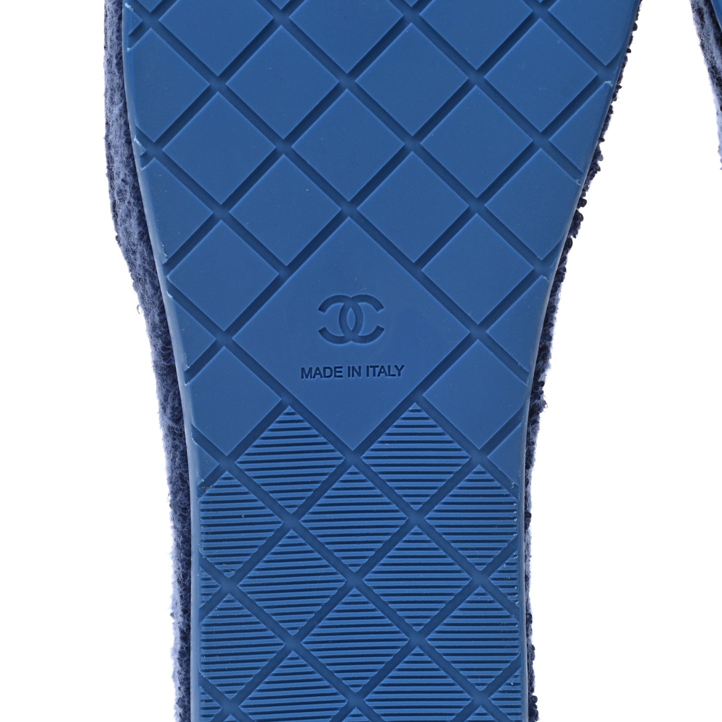 Terry CC Flat Mules Sandals 38 Dark Navy Blue