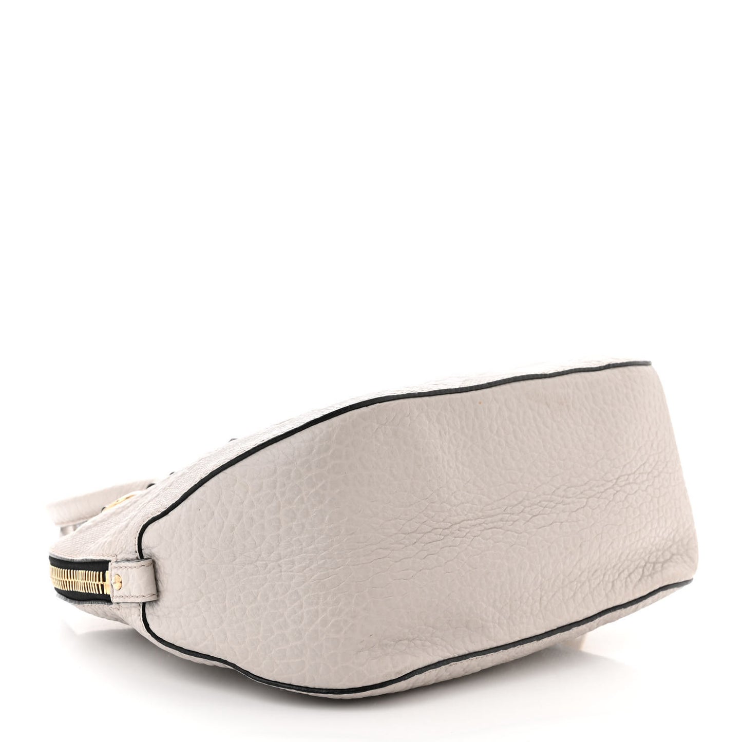 Heritage Grain Check Embossed Small Orchard Bowling Bag Pale Grey