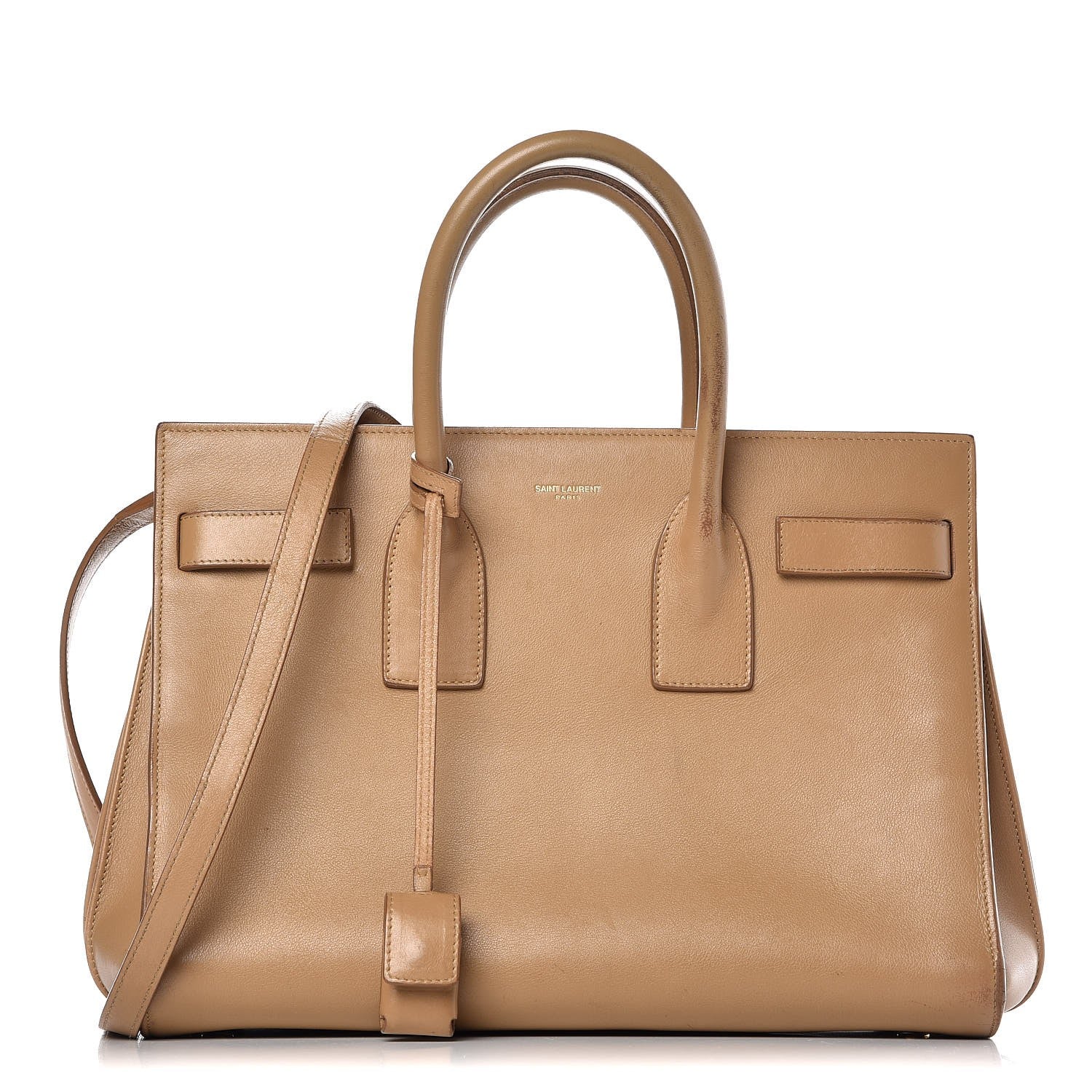 Saint Laurent Calfskin Small Sac De Jour Taupe 1 of 25