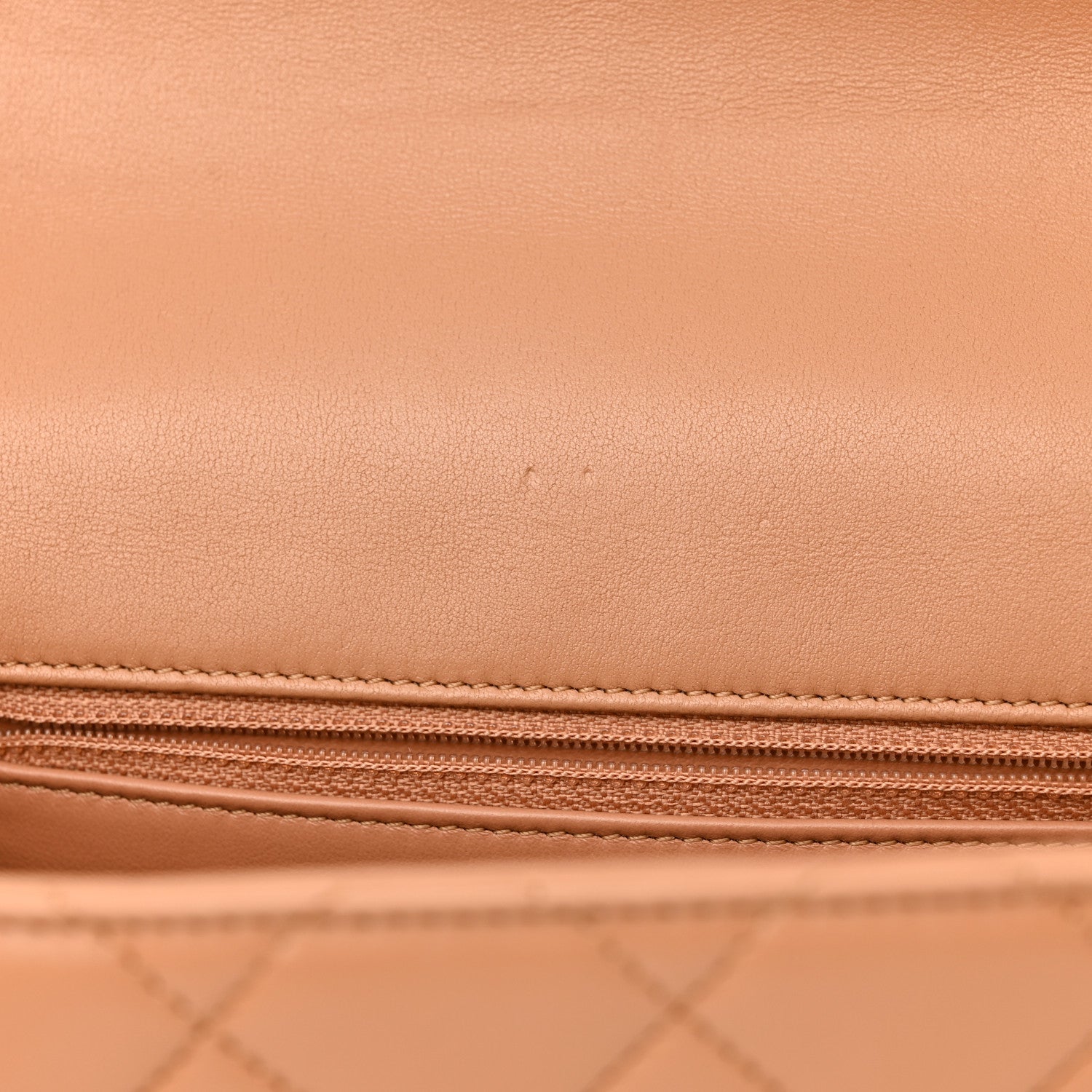 Chanel Lambskin Quilted Chaine Lettre Flap Brown 11 of 11