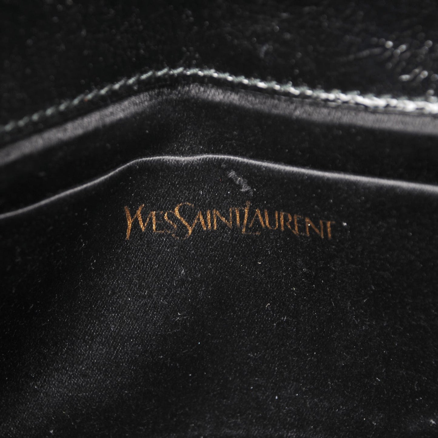 Textured Patent Monogram Small Belle De Jour Clutch Black