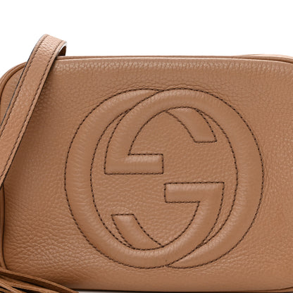 Gucci Pebbled Calfskin Small Soho Disco Bag Camelia 8 of 13