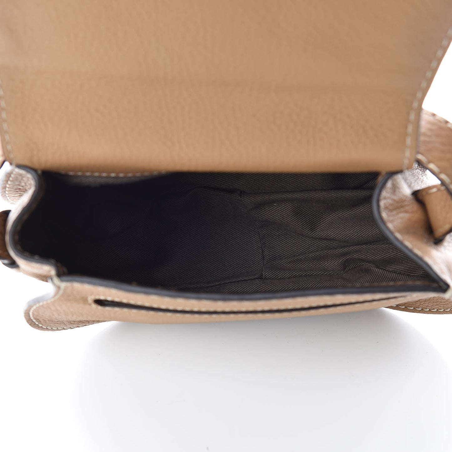 Calfskin Mini Marcie Round Crossbody Bag Nut