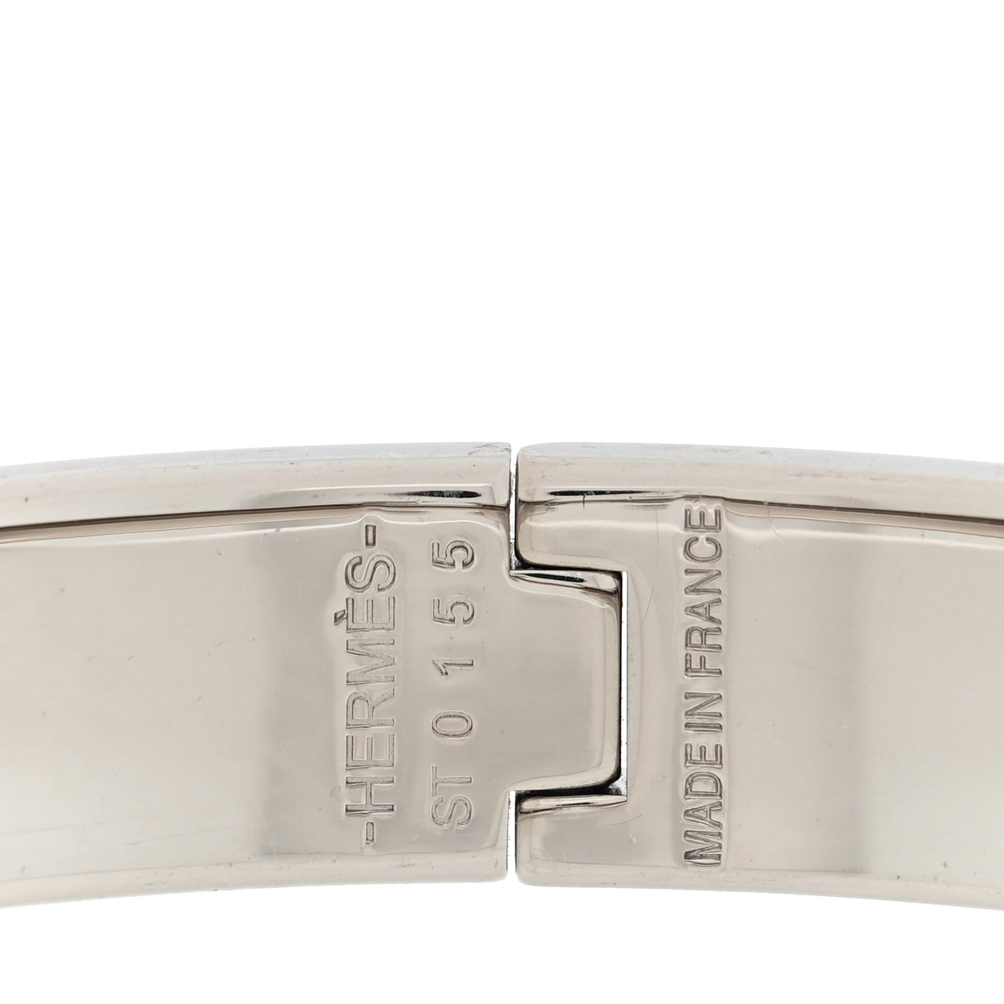 Enamel Narrow Clic Clac H Bracelet PM Black