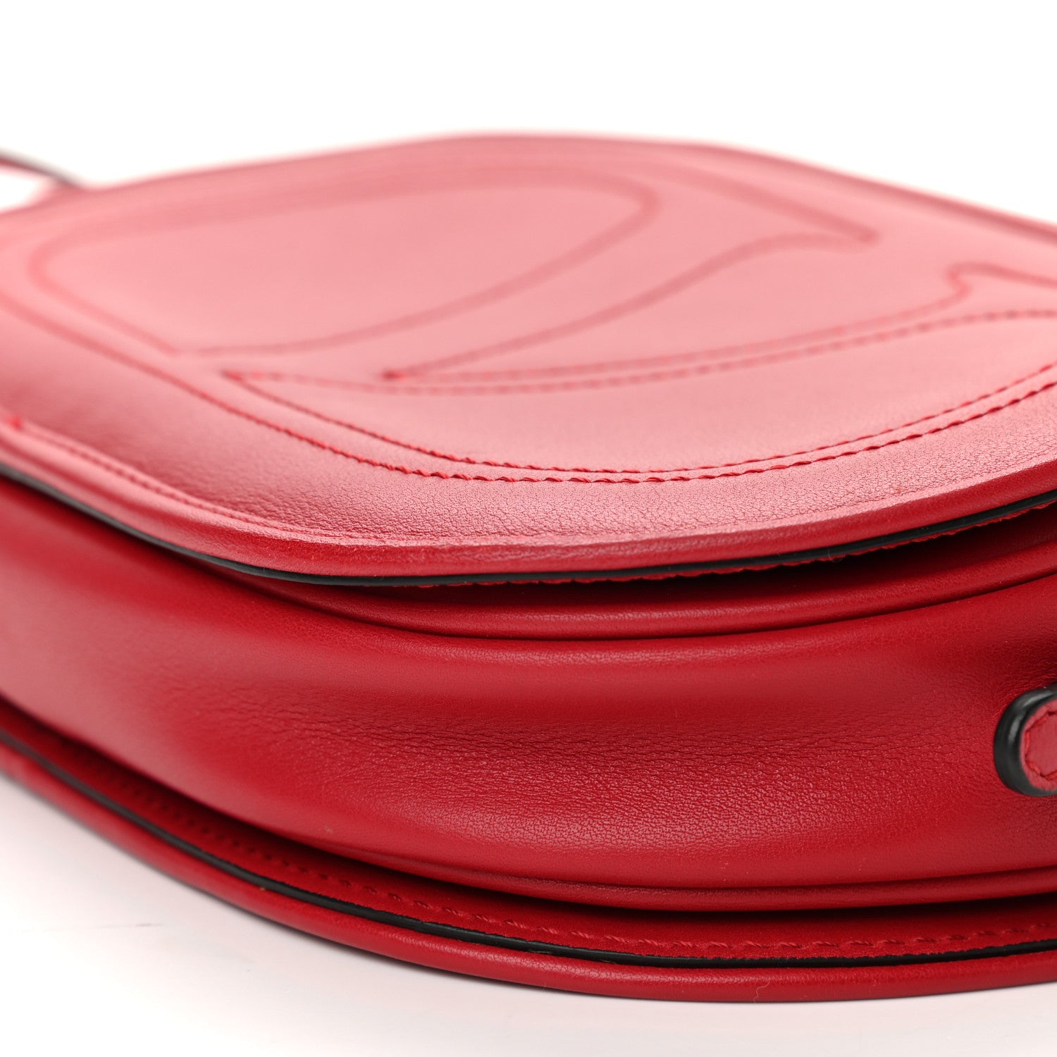 Valentino Garavani Calfskin VLogo Crossbody Red 9 of 9