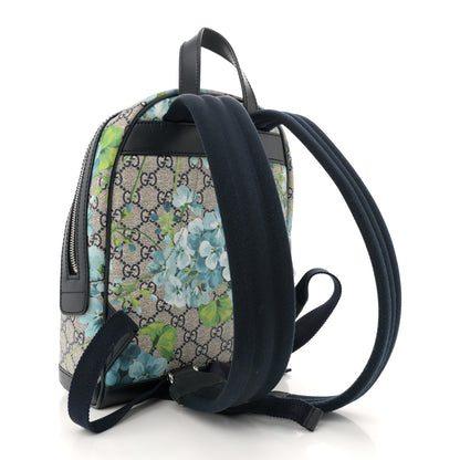 Gucci GG Supreme Monogram Blooms Small Day Backpack Blue 3 of 10