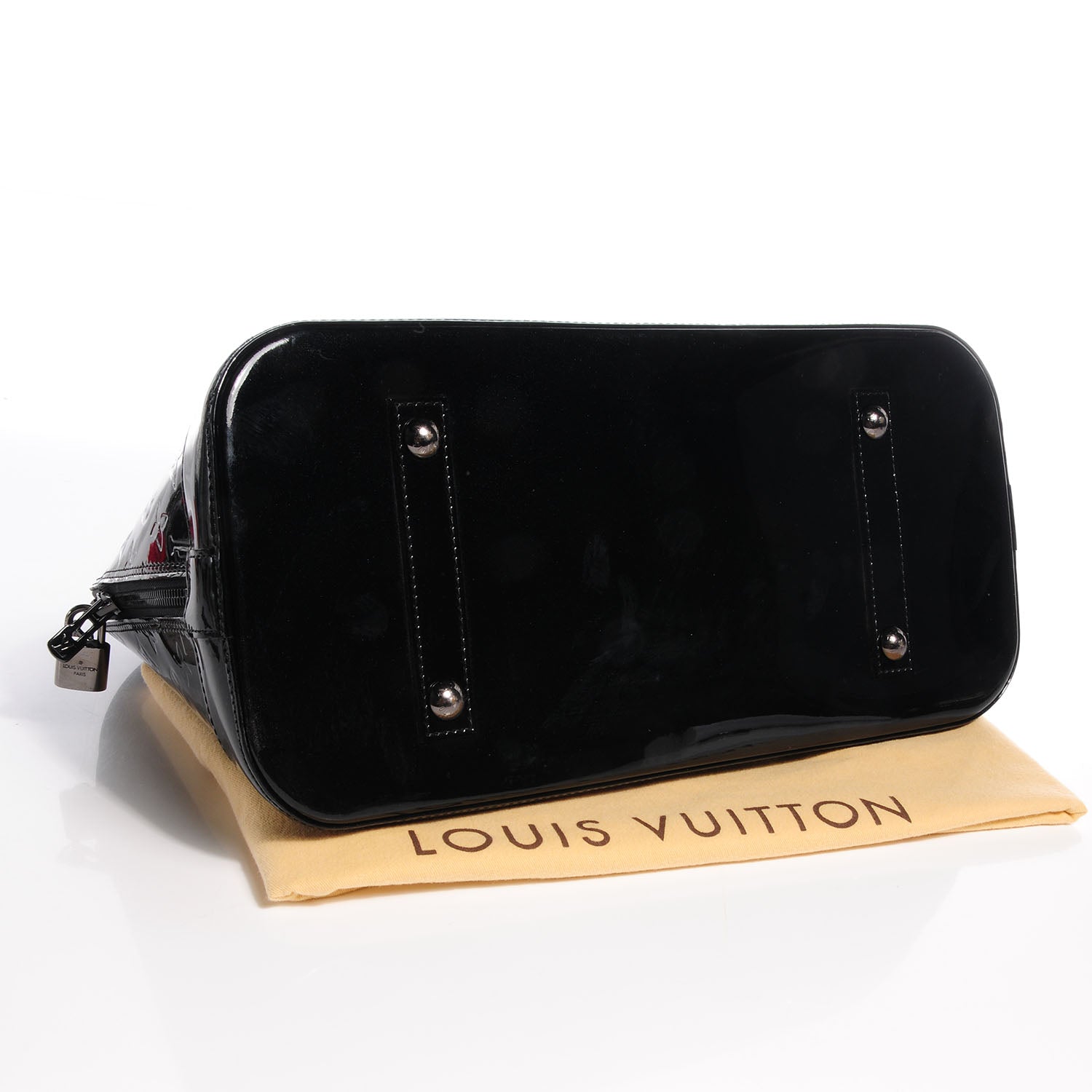 Louis Vuitton Vernis Alma GM Noir Magnetique 4 of 9
