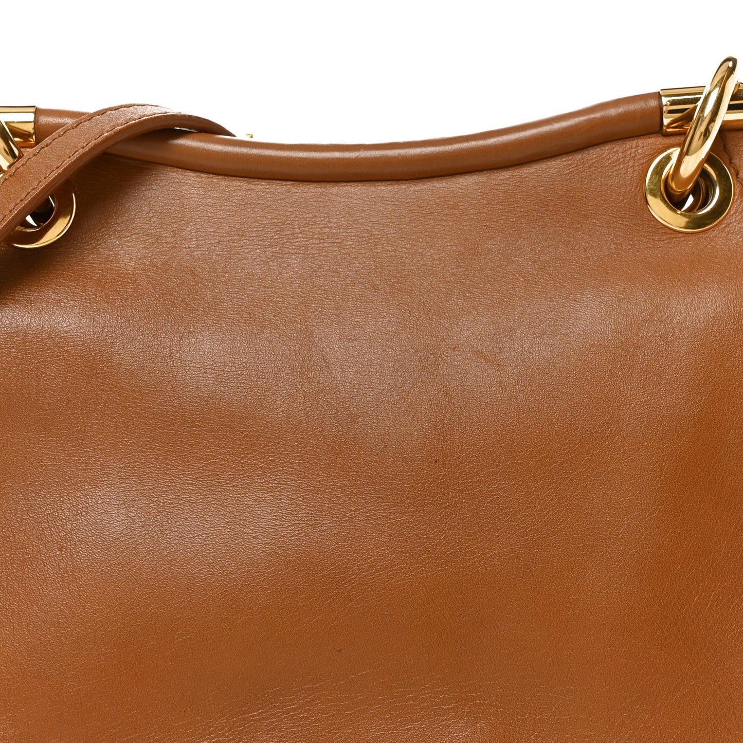 Calfskin Madras Dahlia Satchel Brandy