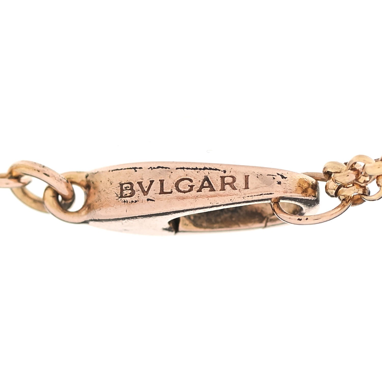 Bulgari 18K Rose Gold Mother of Pearl Bvlgari Bvlgari Engravable Bracelet SM 4 of 10