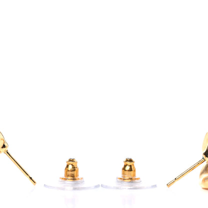 Chanel Metal CC Pick Drop Earrings Gold 3 of 4