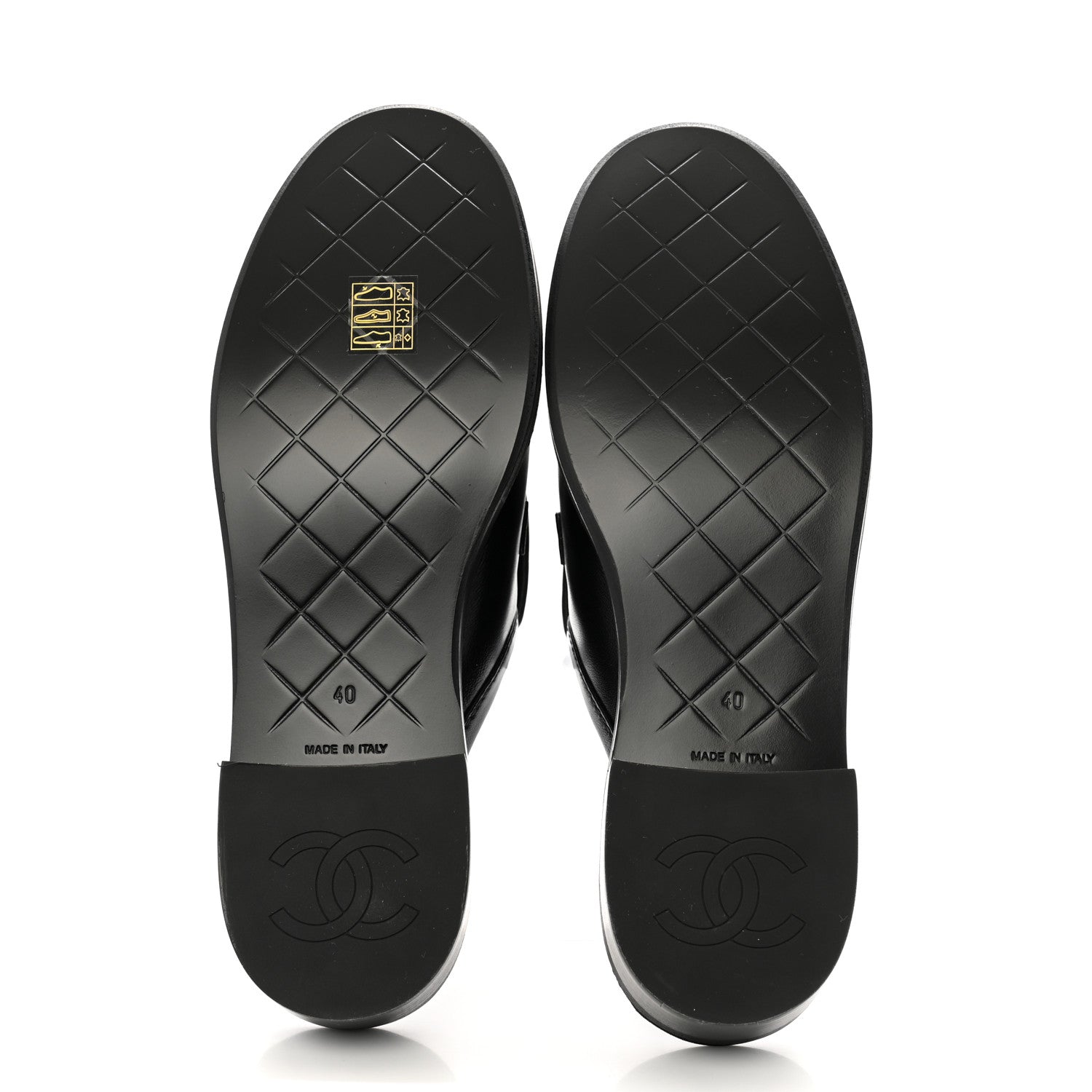 Chanel Lambskin Quilted CC Turnlock Mules 40 Black 6 of 11