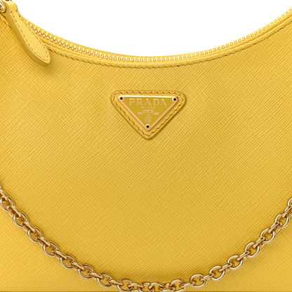Prada Saffiano Lux Re-Edition 2005 Shoulder Bag Sole 9 of 11