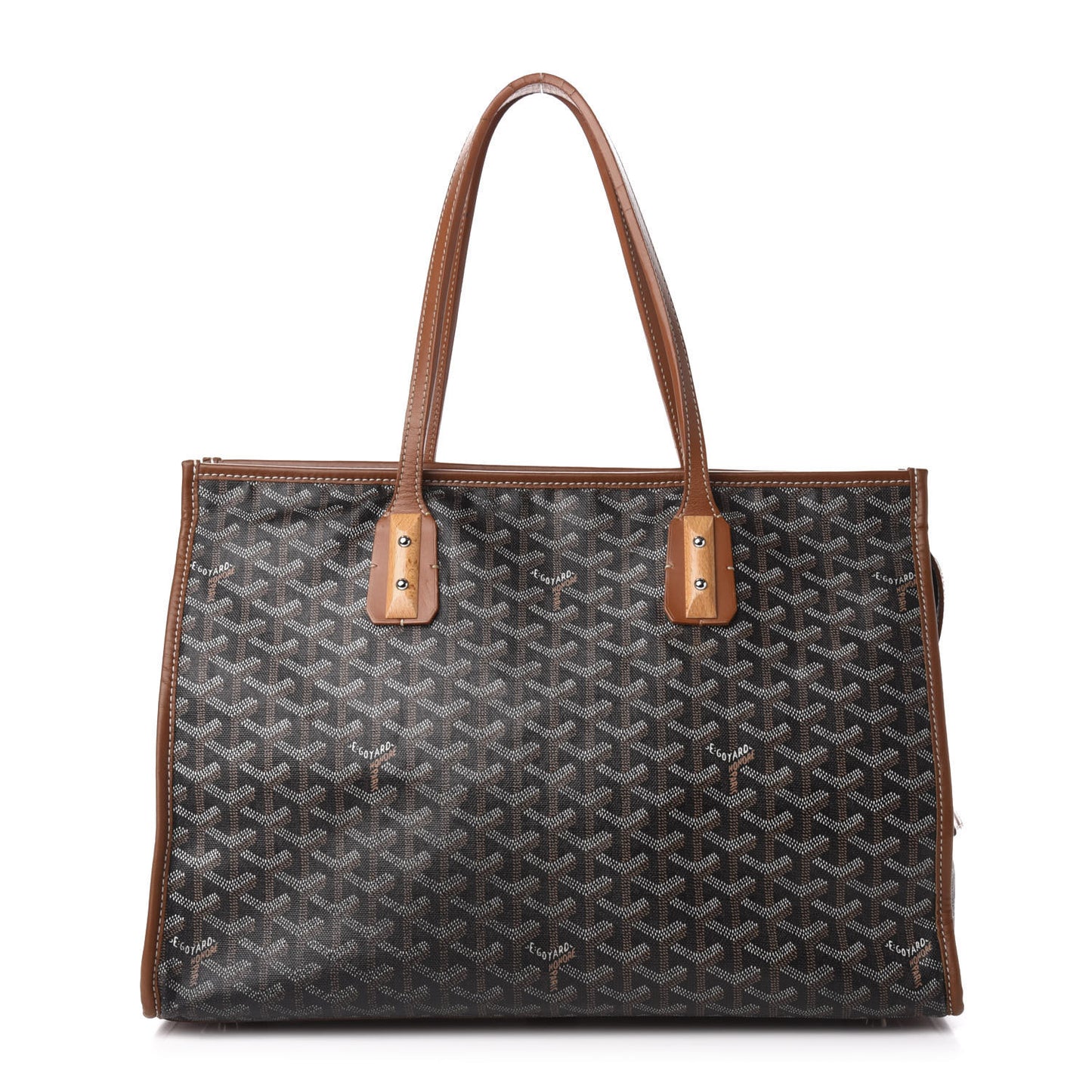 Goyardine Marquises Tote Black Gold