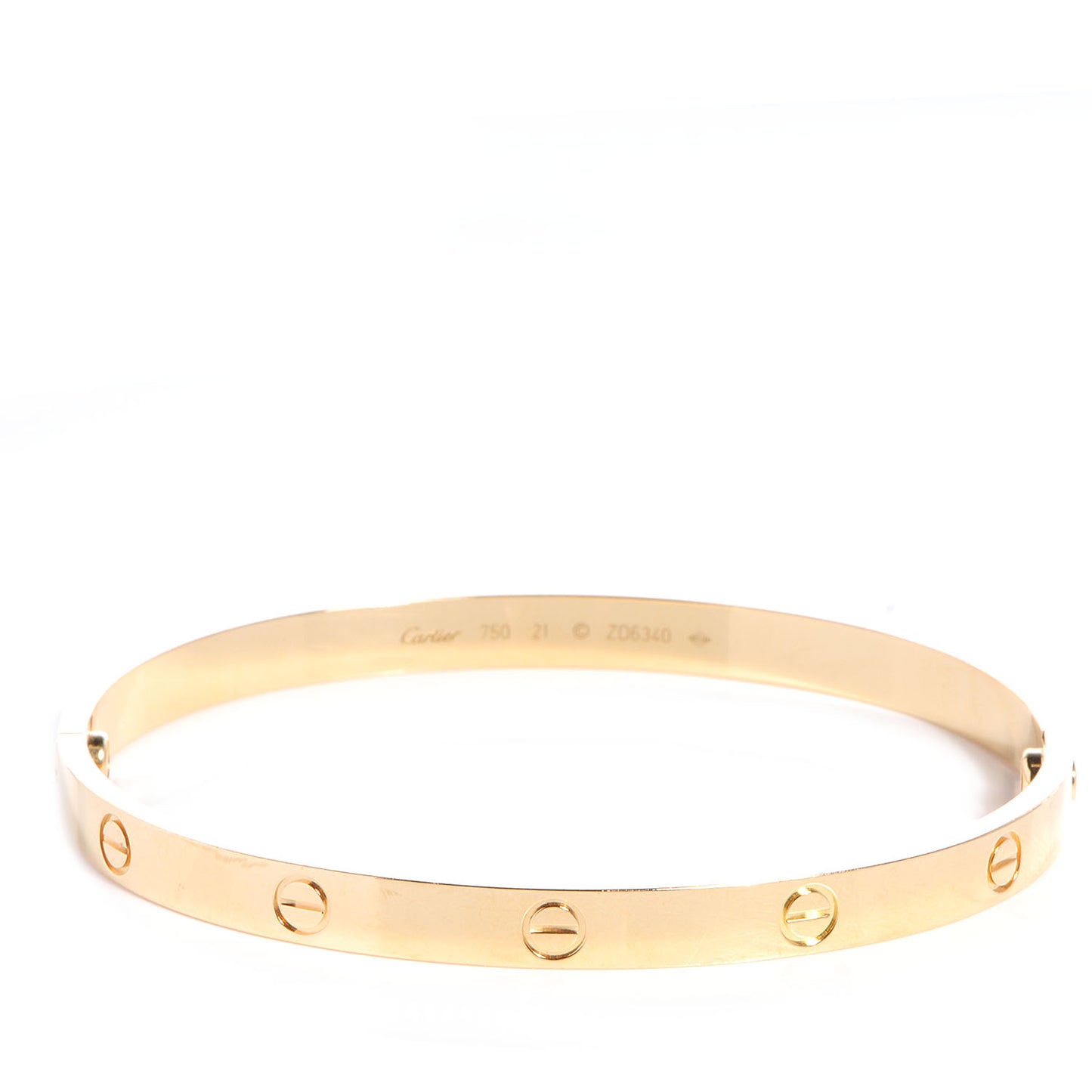 18K Yellow Gold LOVE Bracelet 21