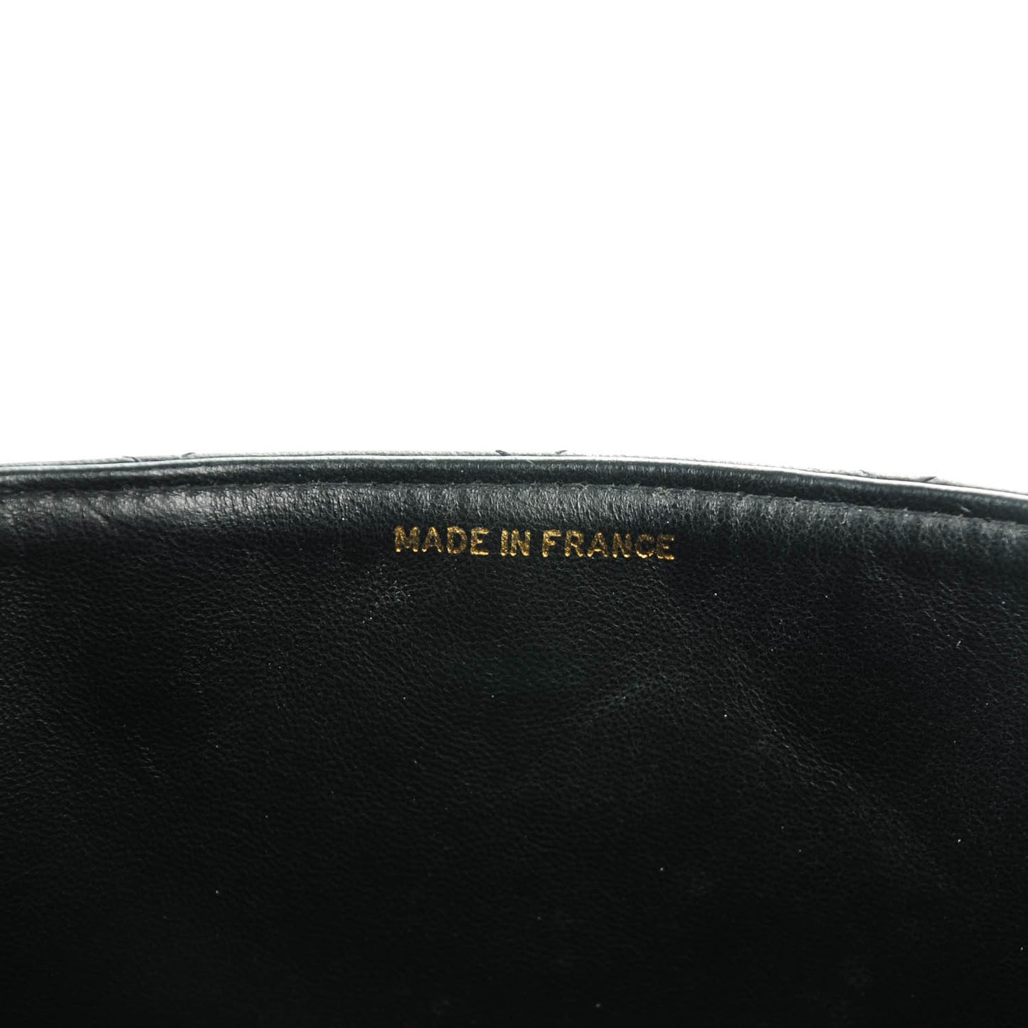 Lambskin Quilted Jumbo Flap Black