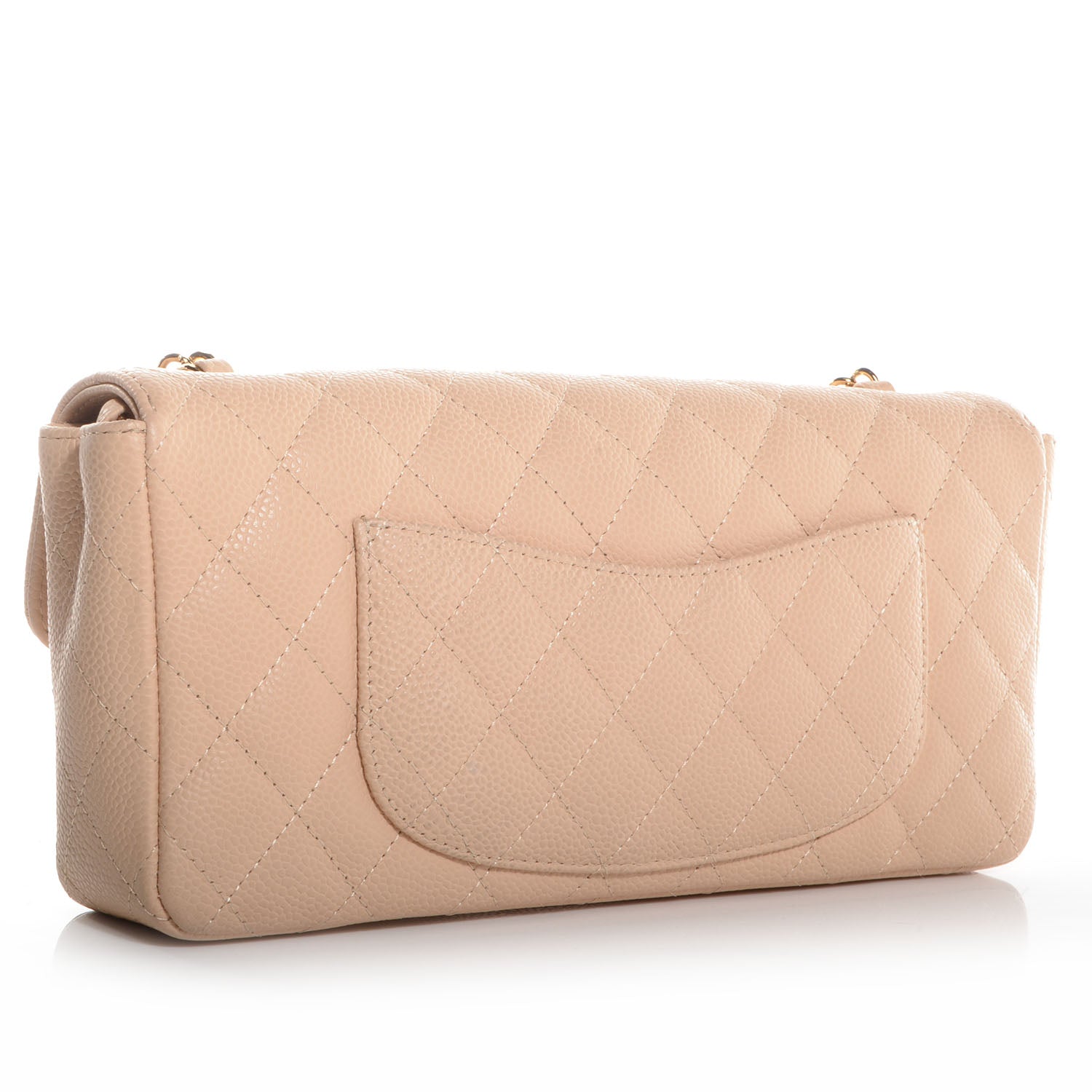 Chanel Caviar East West Flap Beige 3 of 10