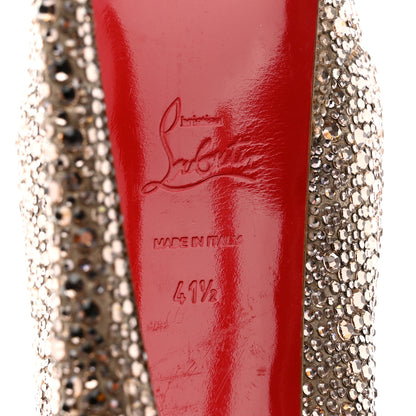 Christian Louboutin Specchio Strass Crystal Lady Peep 150 Pumps 41.5 Rose Gold 7 of 8