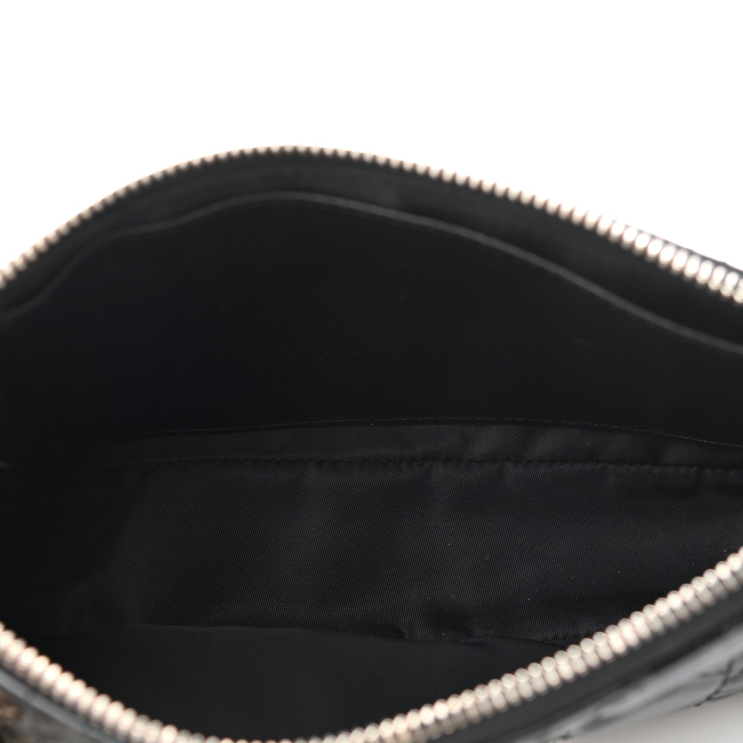 Christian Dior Patent Cannage Chain Pouch Black 5 of 10