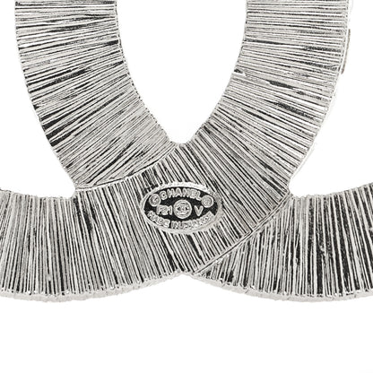 Chanel Baguette Crystal CC Brooch Silver 4 of 4