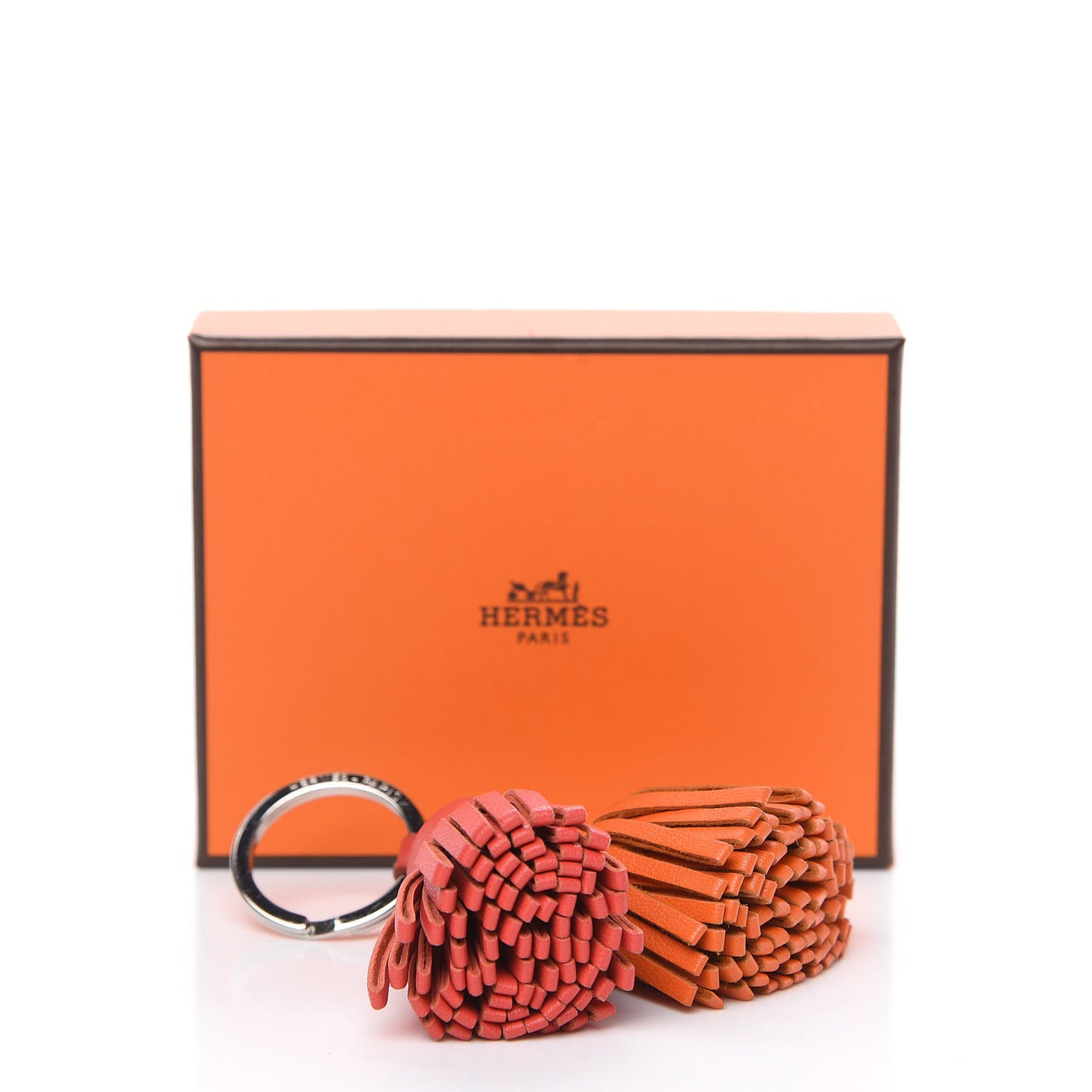 Lambskin Carmen Uno-Dos Key Holder Feu Rose Jaipur