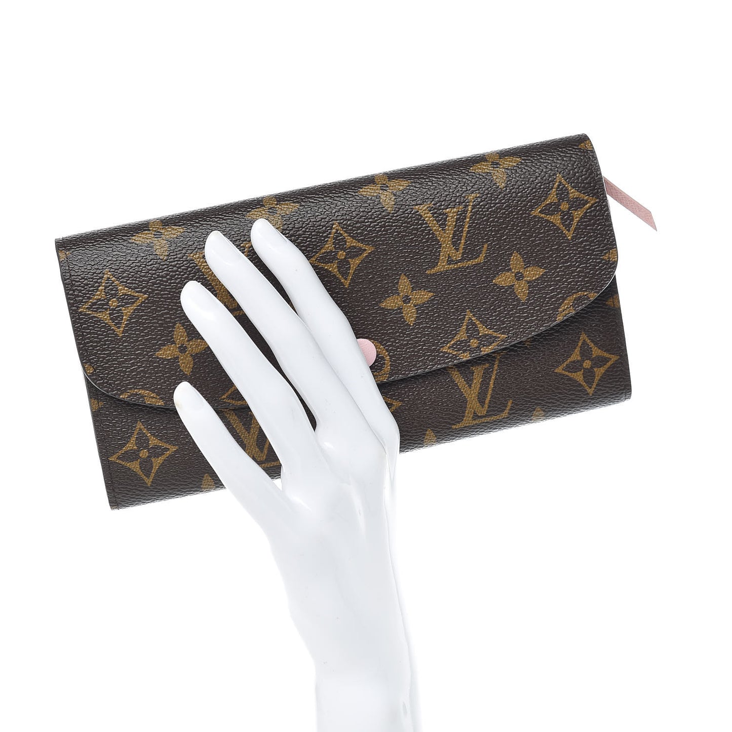Monogram Emilie Wallet Rose Ballerine