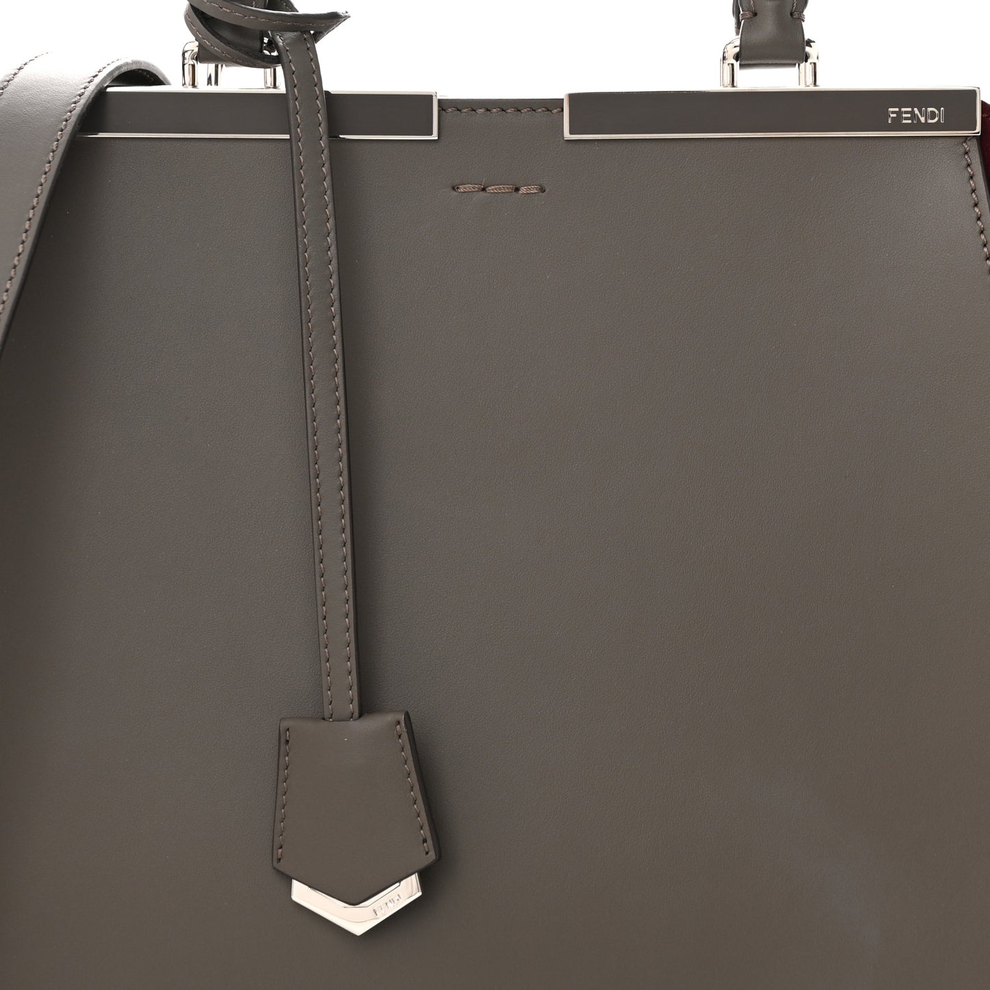 Vitello Baltico Kore Petite 3Jours Tote Carbone Bordeaux