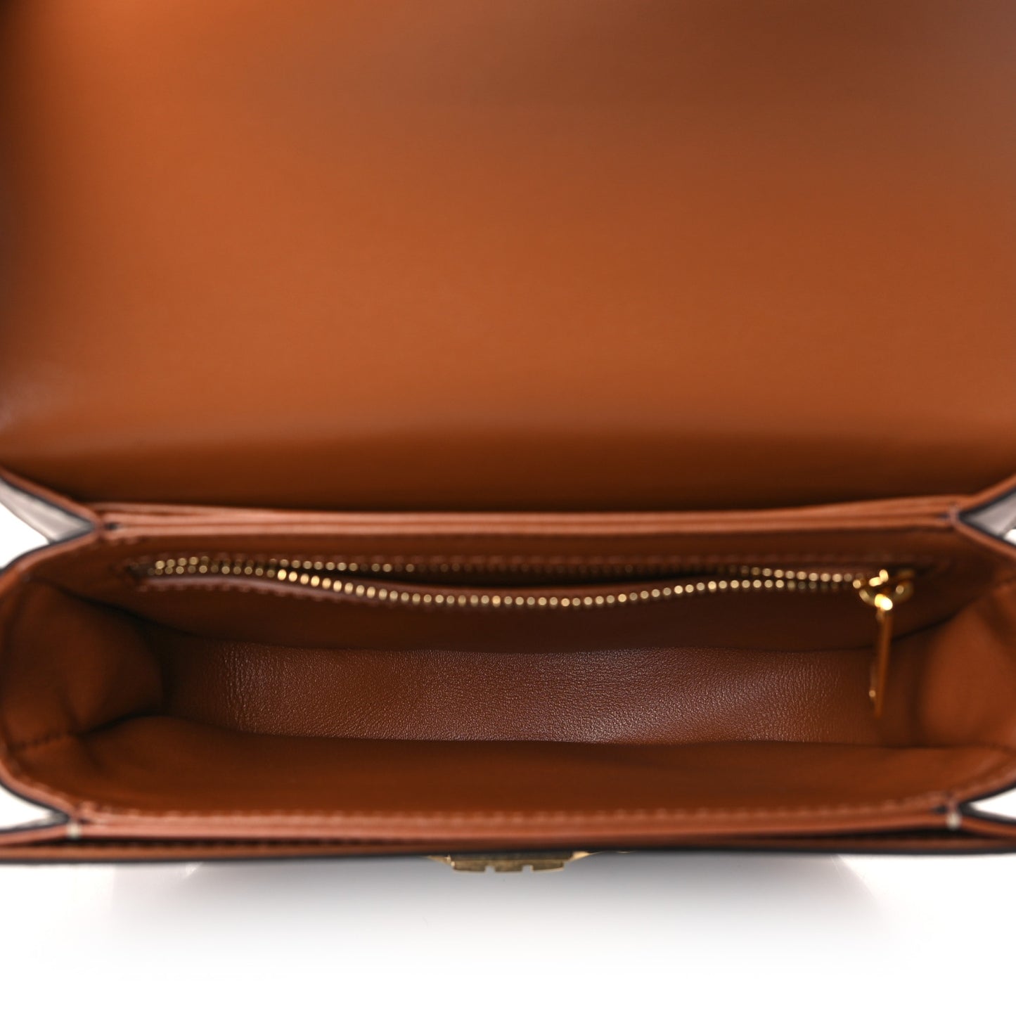 Canvas Calfskin Triomphe Teen Besace Tan