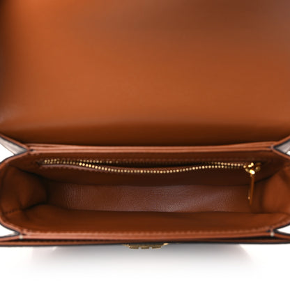 Celine Canvas Calfskin Triomphe Teen Besace Tan 5 of 10