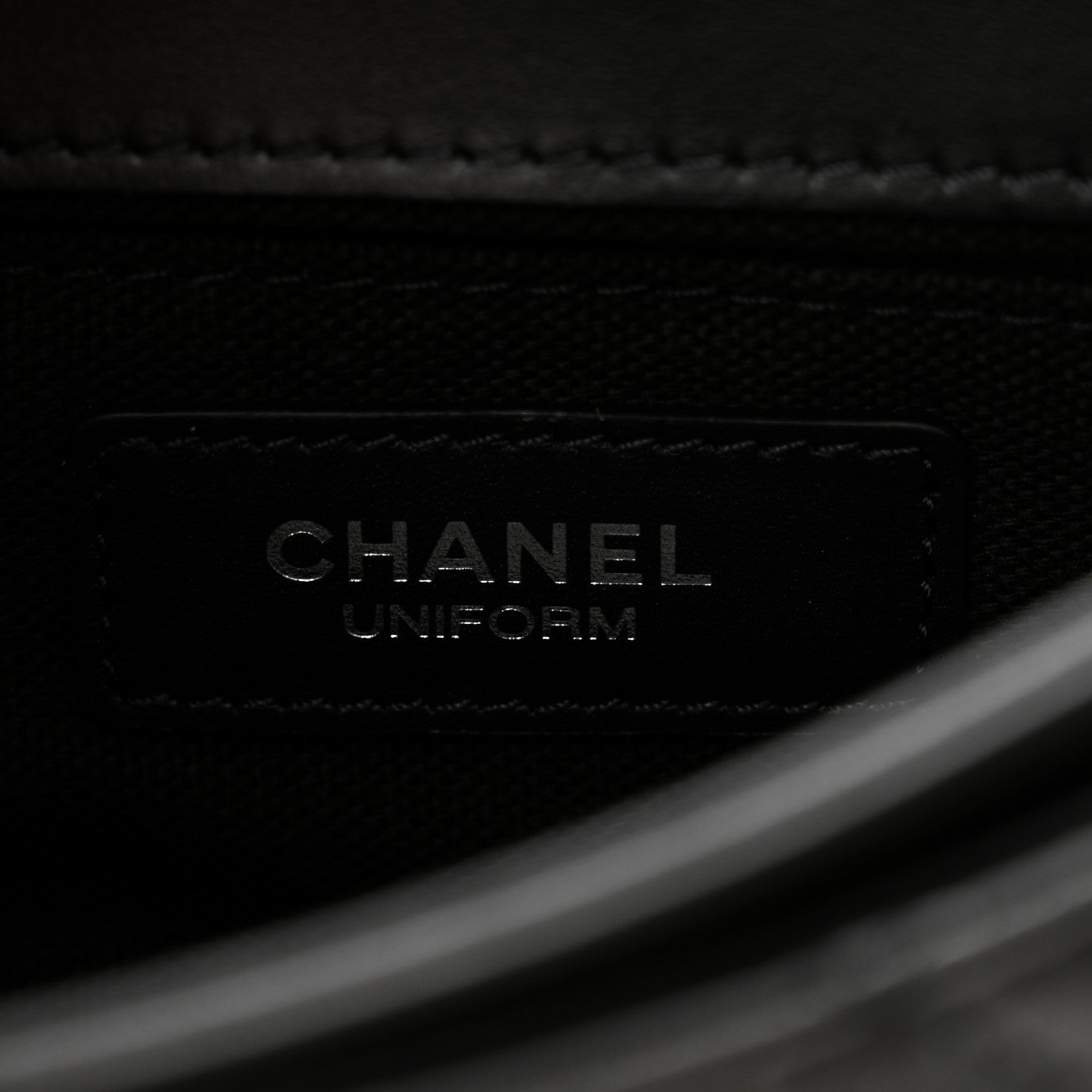 Chanel Calfskin Quilted CC Uniform Flap Belt Bag Black 6 of 10